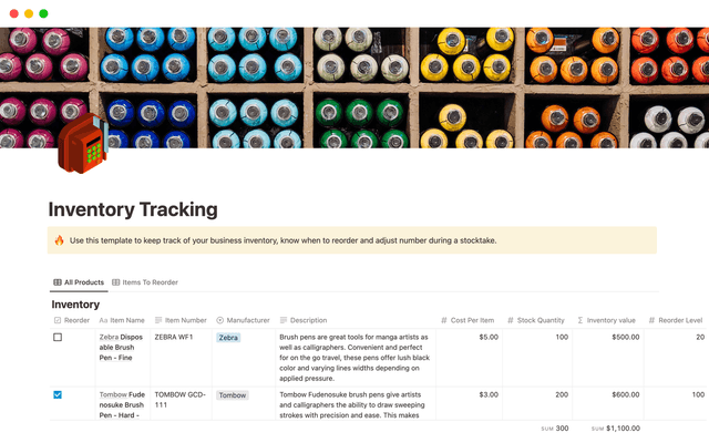 Inventory Tracking
